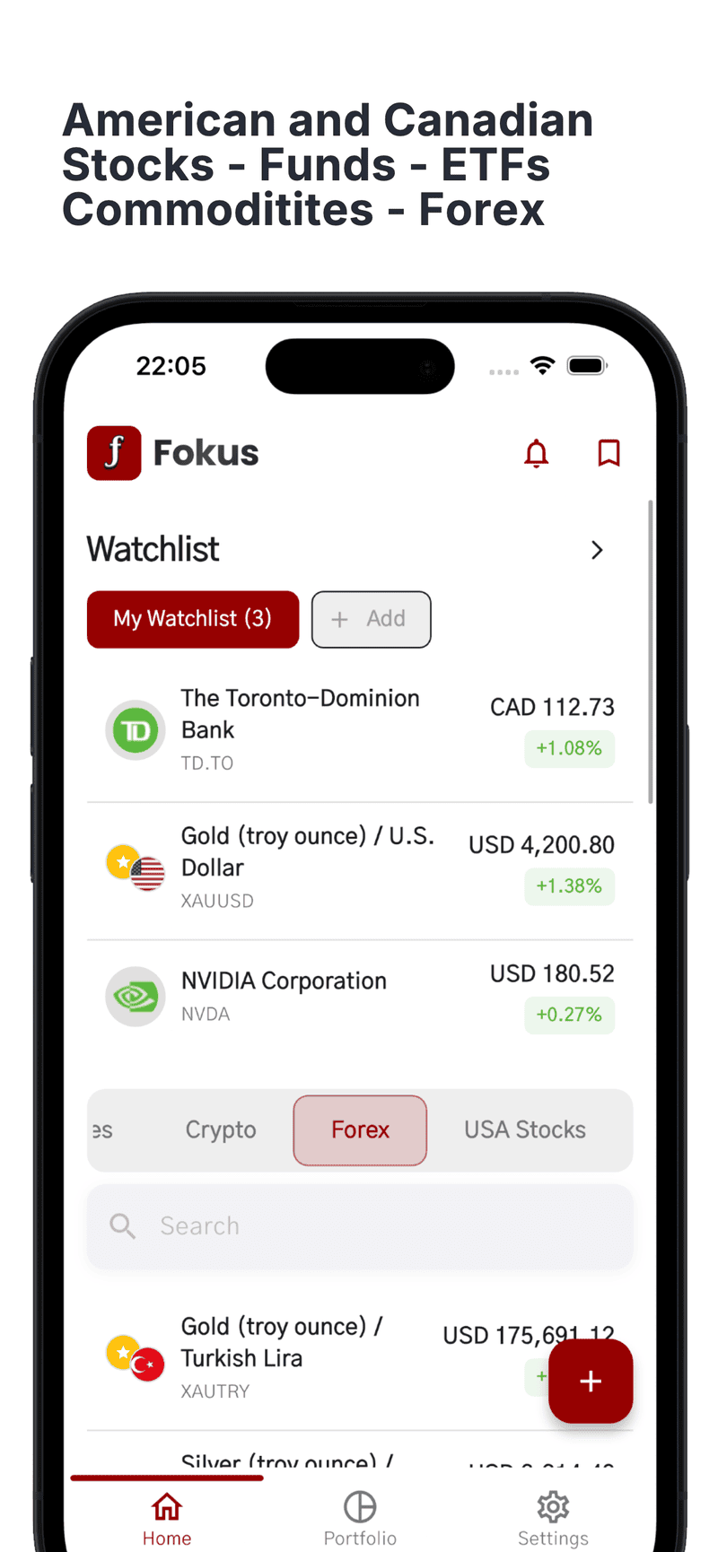 Fokus: AI Portfolio Tracker screenshot 2